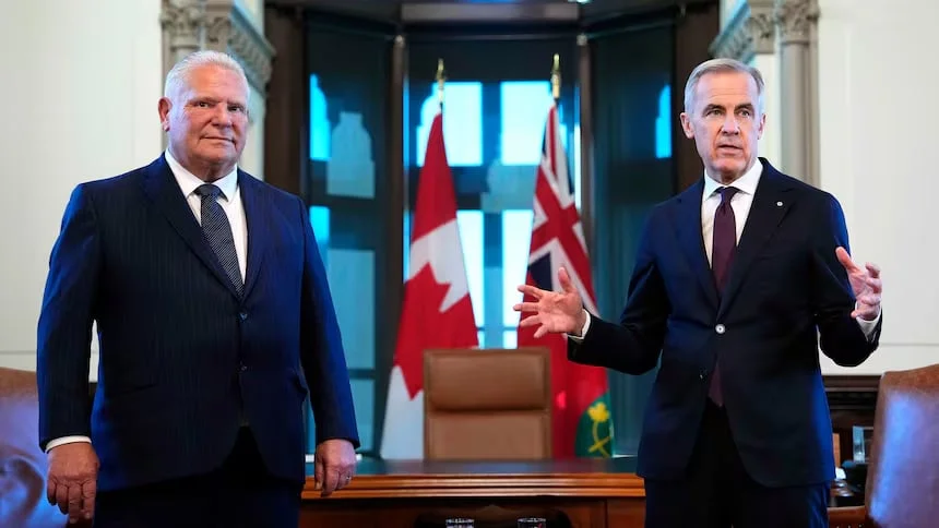 Image of Mark Carney and Doug ford